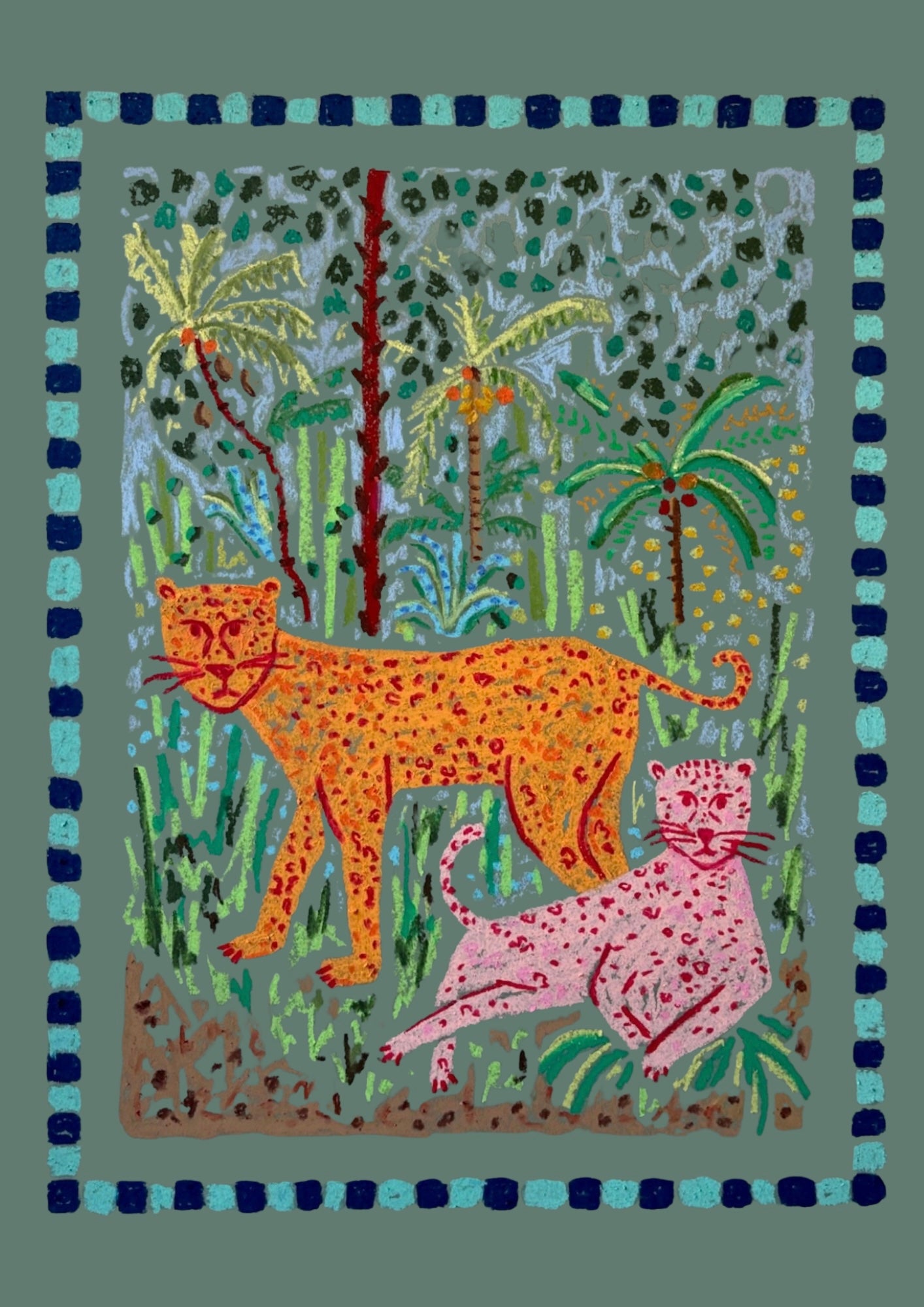 Print - Un día vio un leopardo
